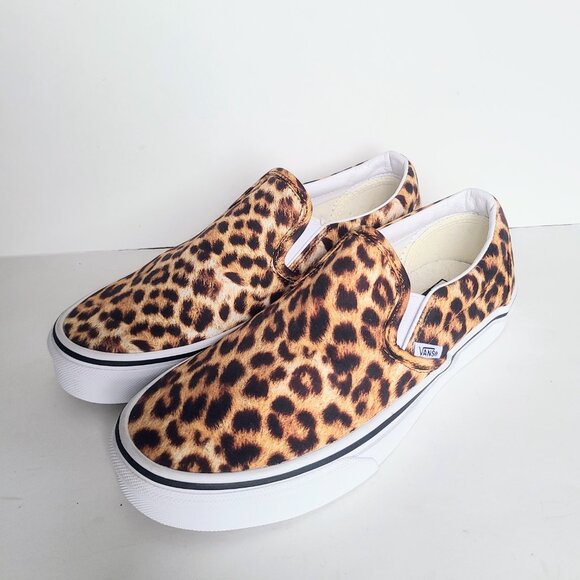 Vans Leopard Cheetah Print Slip-On Sneakers 8.5 - Picture 10 of 12